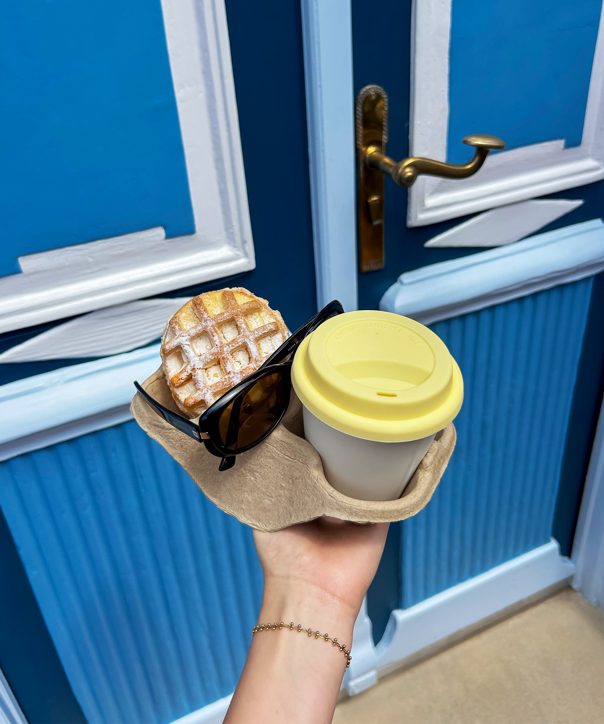 To-Go Becher Silikon-Deckel im 2er Set Butter Lemon | Brooklyn