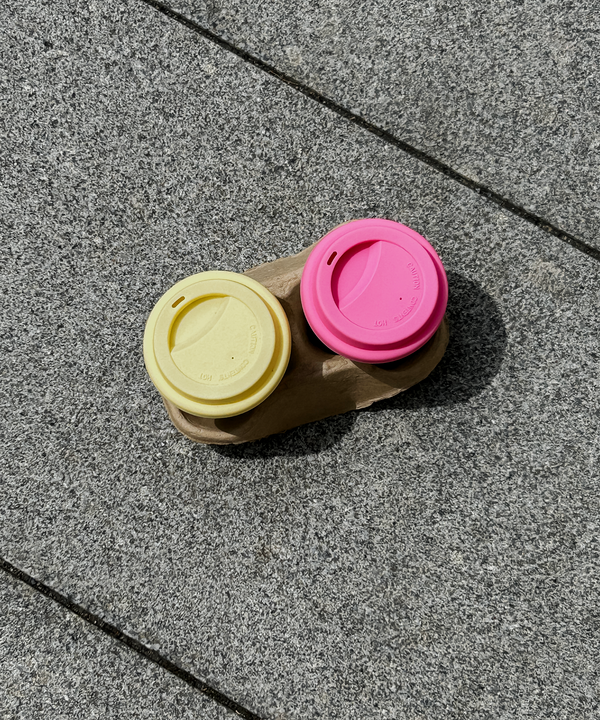 To-Go Becher Silikon-Deckel im 2er Set Pink | Brooklyn