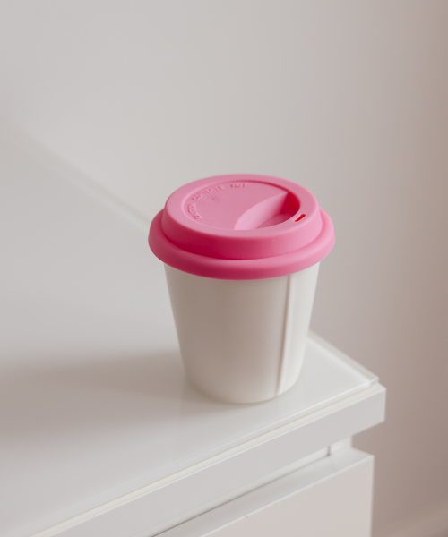 To-Go Becher Silikon-Deckel im 2er Set Pink aus der Serie Brooklyn – Größenübersicht