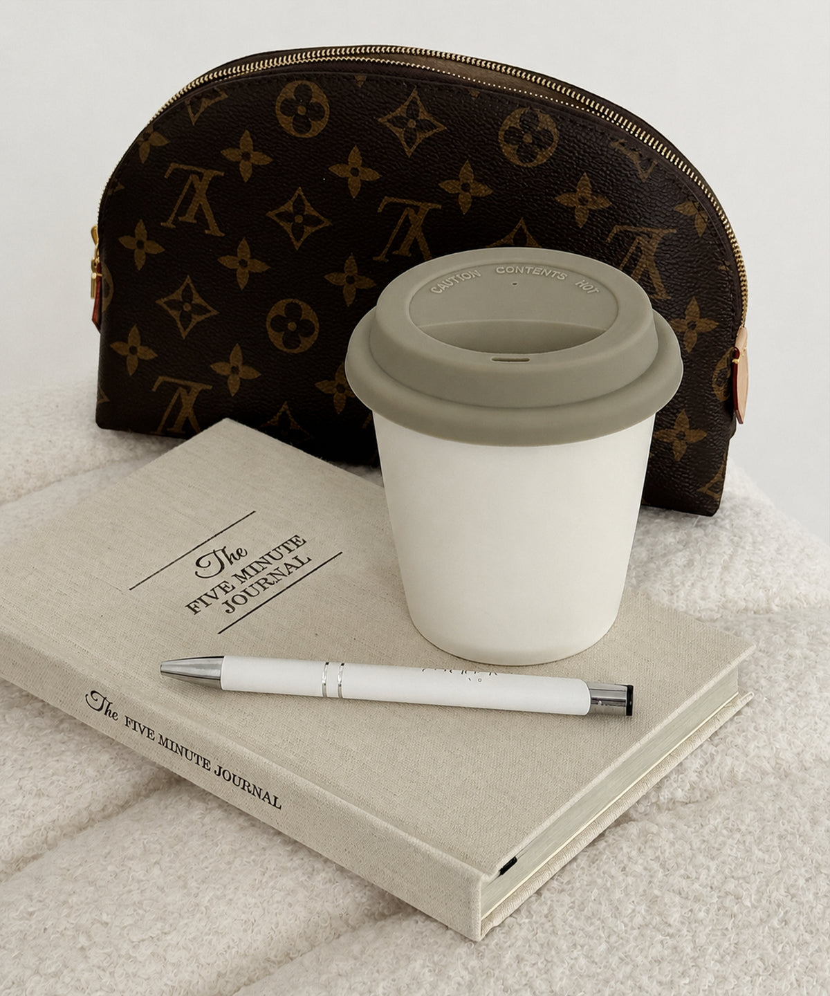 To-Go Becher Silikon-Deckel im 2er Set Taupe aus der Serie Brooklyn – Produktansicht