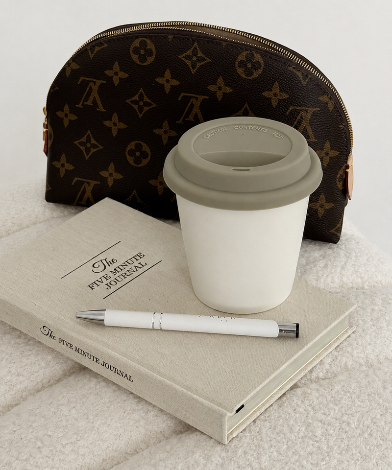 To-Go Becher Silikon-Deckel im 2er Set Taupe aus der Serie Brooklyn – Produktansicht