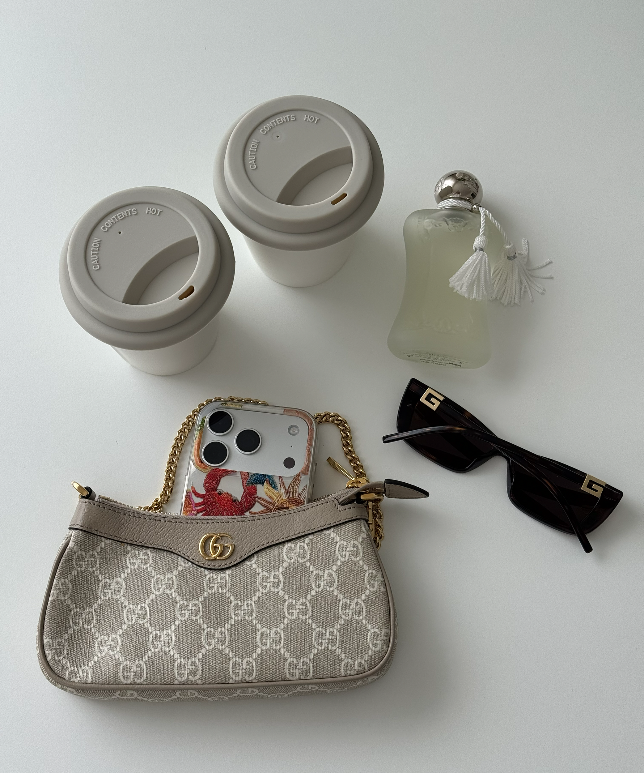To-Go Becher Silikon-Deckel im 2er Set Taupe | Brooklyn
