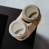 To-Go Becher Silikon-Deckel im 2er Set Taupe | Brooklyn