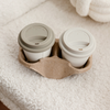 To-Go Becher Silikon-Deckel im 2er Set Taupe | Brooklyn