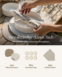 Geschirrset Cremeweiß | Nia