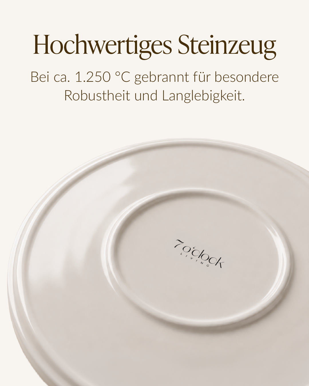 Geschirrset Cremeweiß | Nia