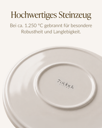Geschirrset Cremeweiß | Nia