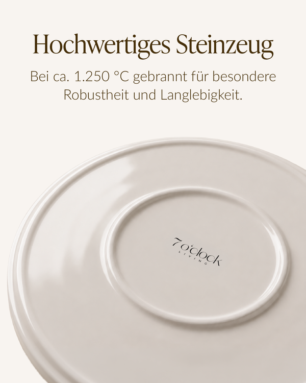 Geschirrset Cremeweiß | Nia - 6 Personen (24-teilig)