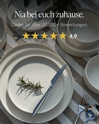 Geschirrset Cremeweiß | Nia