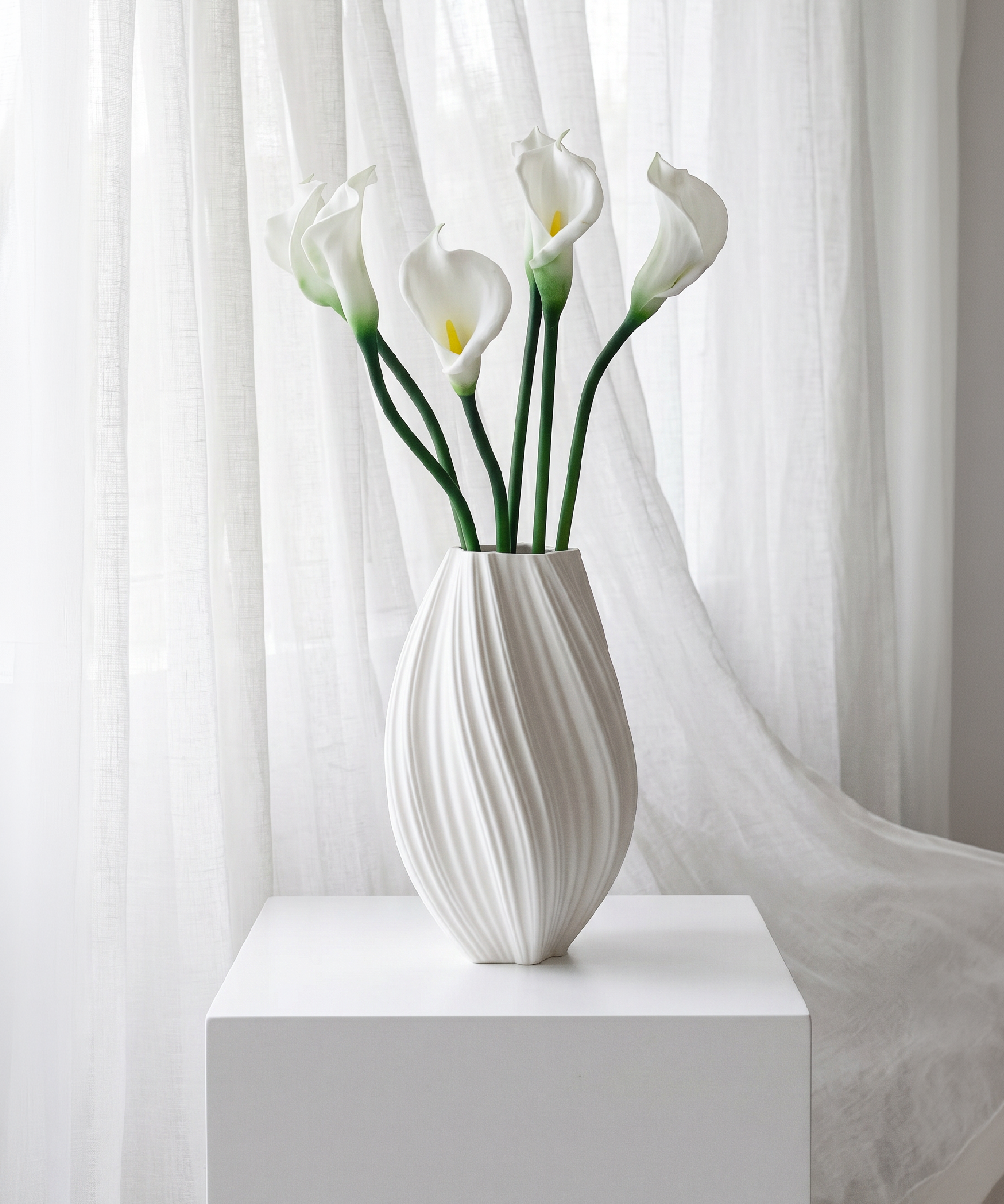 Calla-Lilie 6er Bouquet in Weiß | Bloom