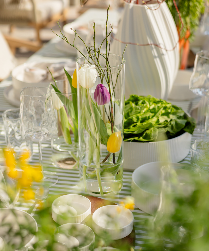 Großes Aufbewahrungsglas aus der Design-Serie Caya – Draufsicht auf das Glas