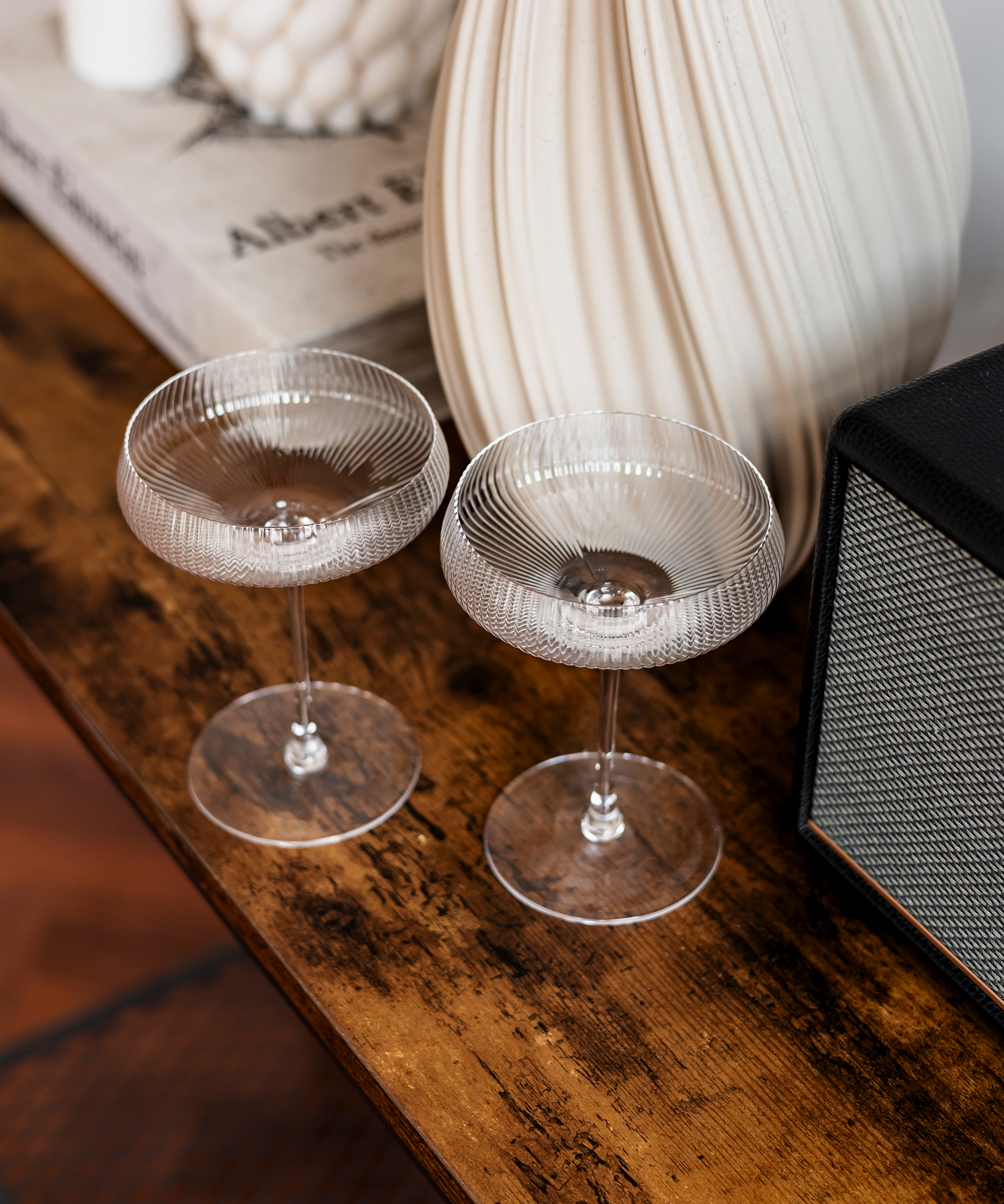 Geriffeltes Champagnerglas | Paris