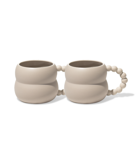 Keramiktasse Perlenhenkel Beige | Chloé