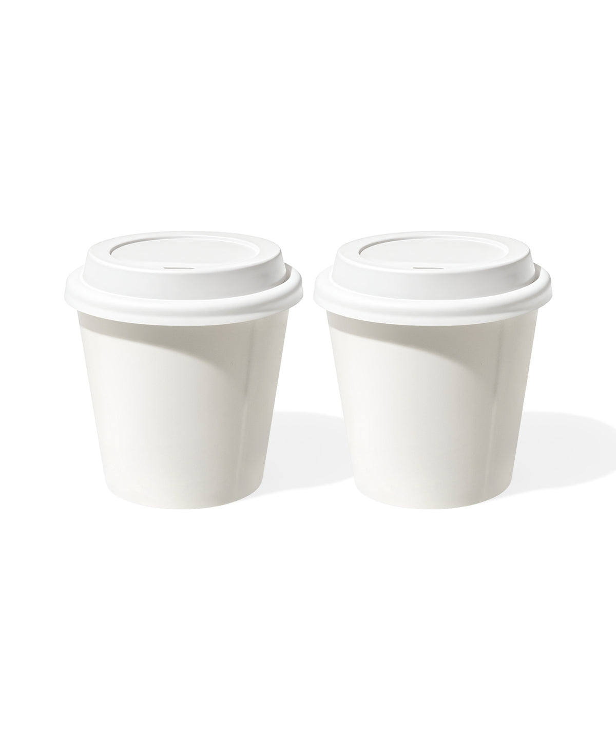 Keramik To-Go Becher mit weißem Silikon-Deckel