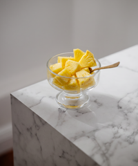 Dessertschale aus Glas aus der Serie Drapé – Produktansicht im Überblick