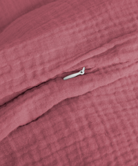 Pinke Musselin Einzelbettwäsche | Haven