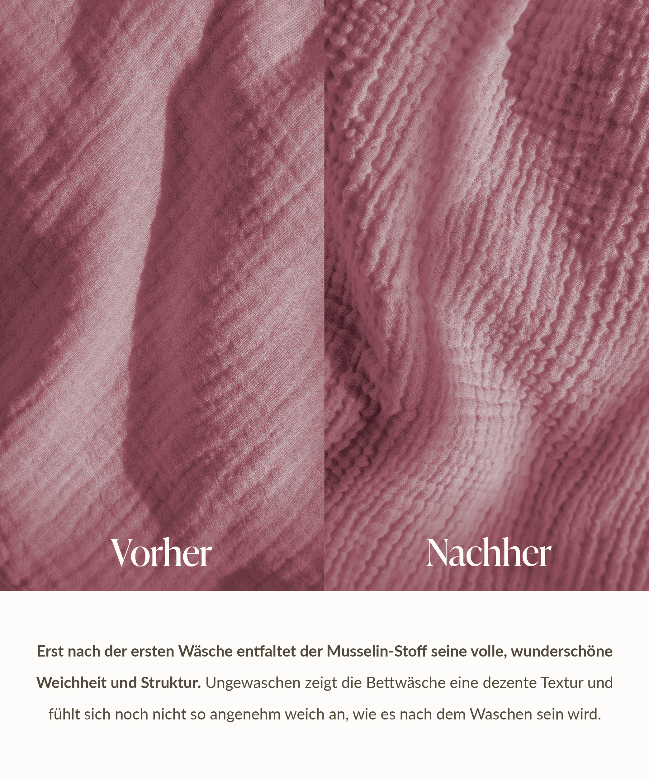 Pinke Musselin Einzelbettwäsche | Haven