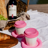 To-Go Becher Silikon-Deckel im 2er Set Pink | Brooklyn