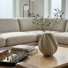 Große Keramik Vase in Beige | Flora