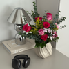 Kleine Keramik Vase in Beige | Flora