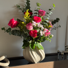 Kleine Keramik Vase in Beige | Flora