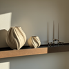 Kleine Keramik Vase in Beige | Flora