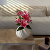 Kleine Keramik Vase in Cremeweiß | Flora