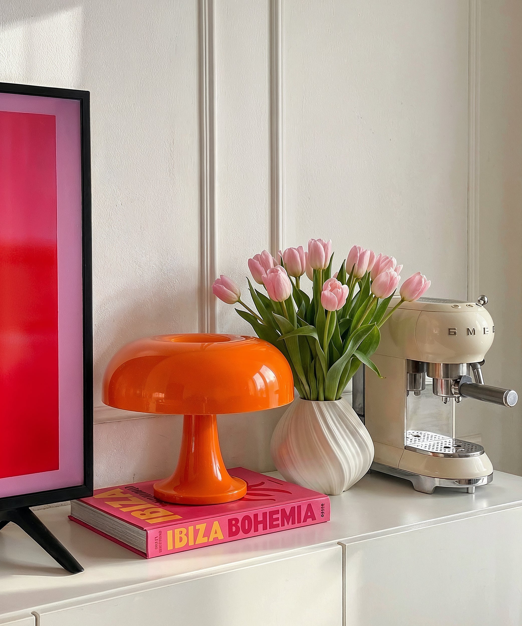 Kleine Keramik Vase in Cremeweiß | Flora