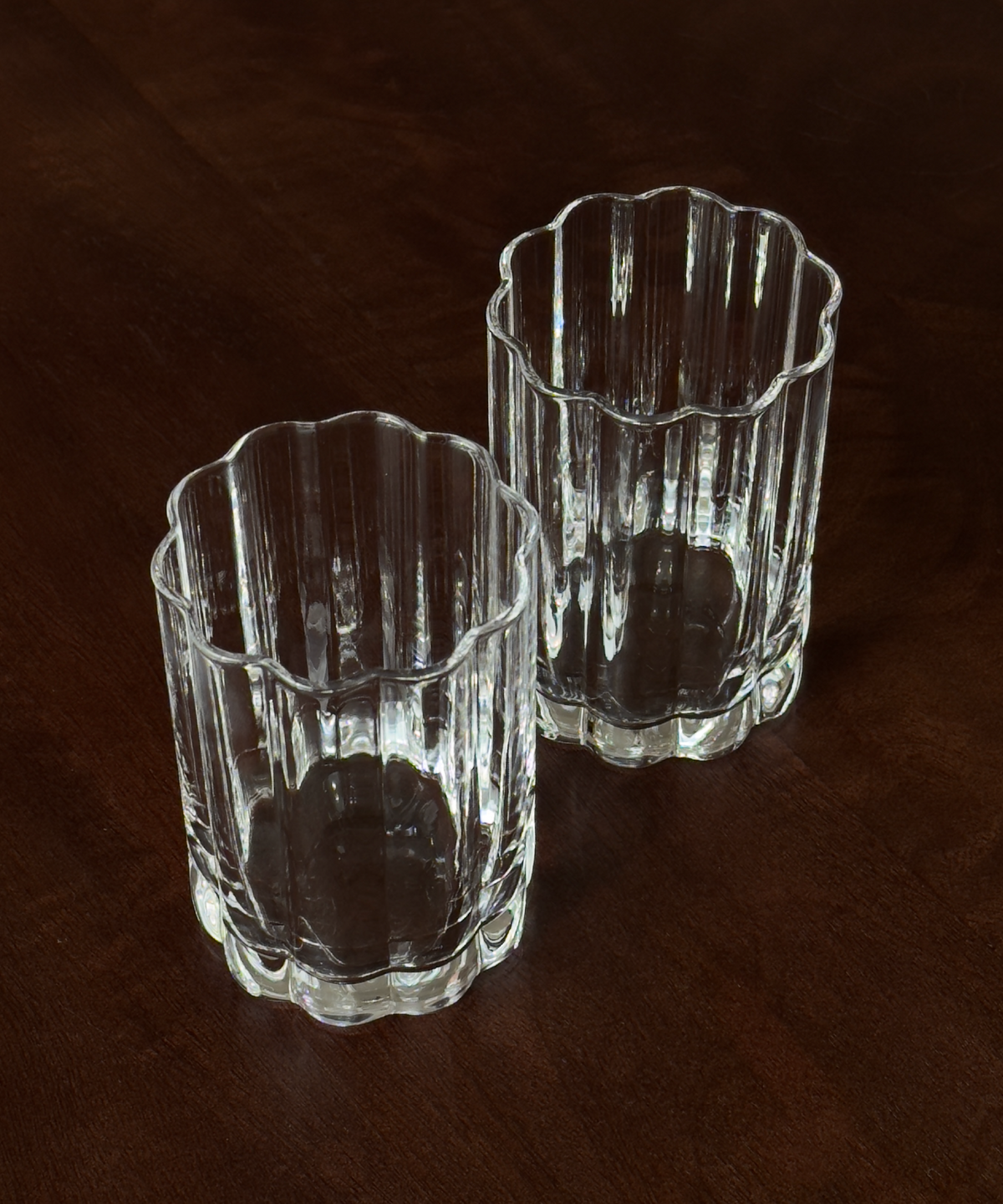 Großes Glas Blumen-Design