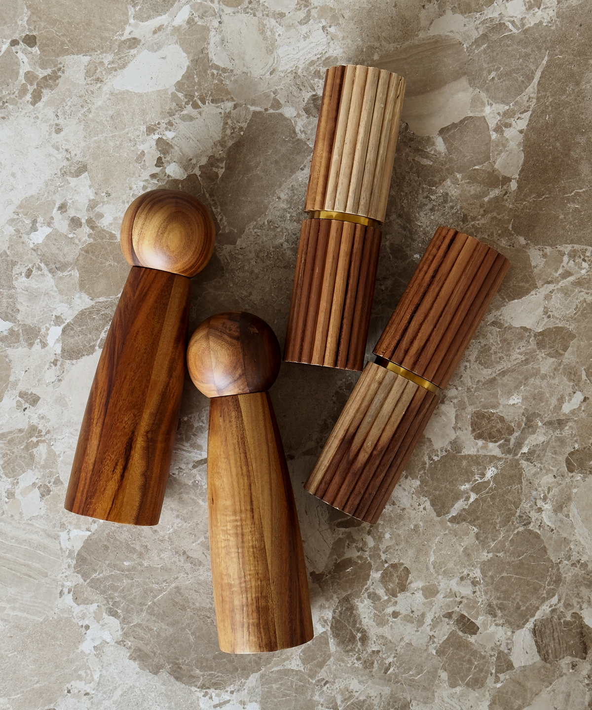 Salz- und Pfeffermühle im modernen Design aus der Serie Balou – Detailansicht der Verarbeitung