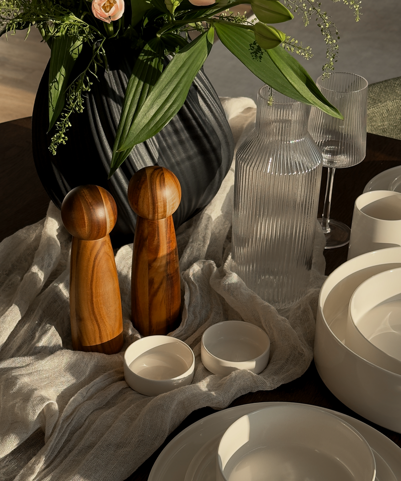 Salz- und Pfeffermühle im modernen Design aus der Serie Balou – Materialdetail
