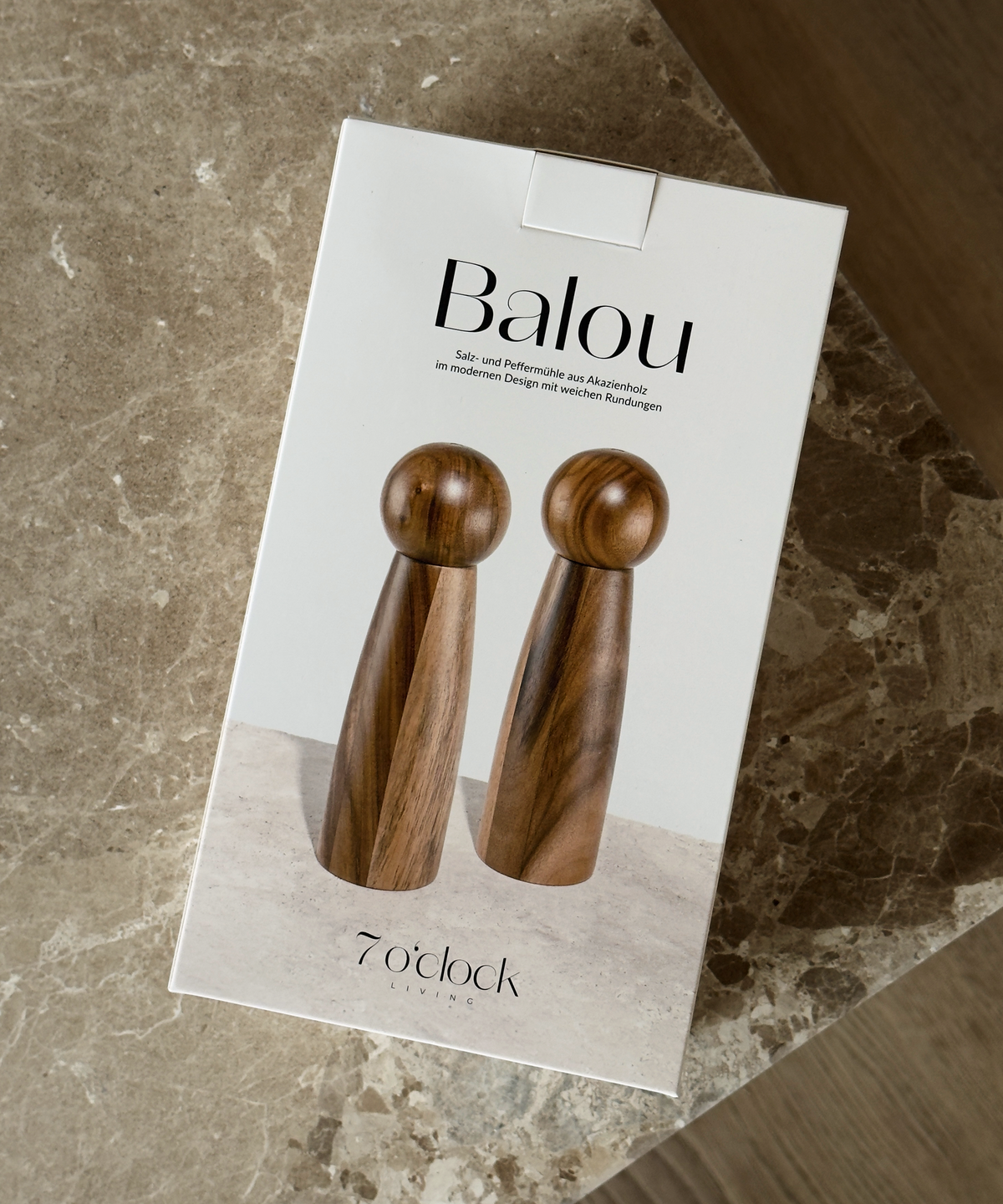 Salz- und Pfeffermühle im modernen Design aus der Serie Balou – Produktansicht