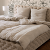 Haven Partner-Set Beige | 2× Musselin Einzelbettwäsche + 2× Kissenbezug 40×80