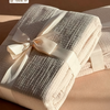 Haven Partner-Set Beige | 2× Musselin Einzelbettwäsche + 2× Kissenbezug 40×80