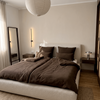 Musselin Kissenbezug 40×80cm in Dunkelbraun | Haven