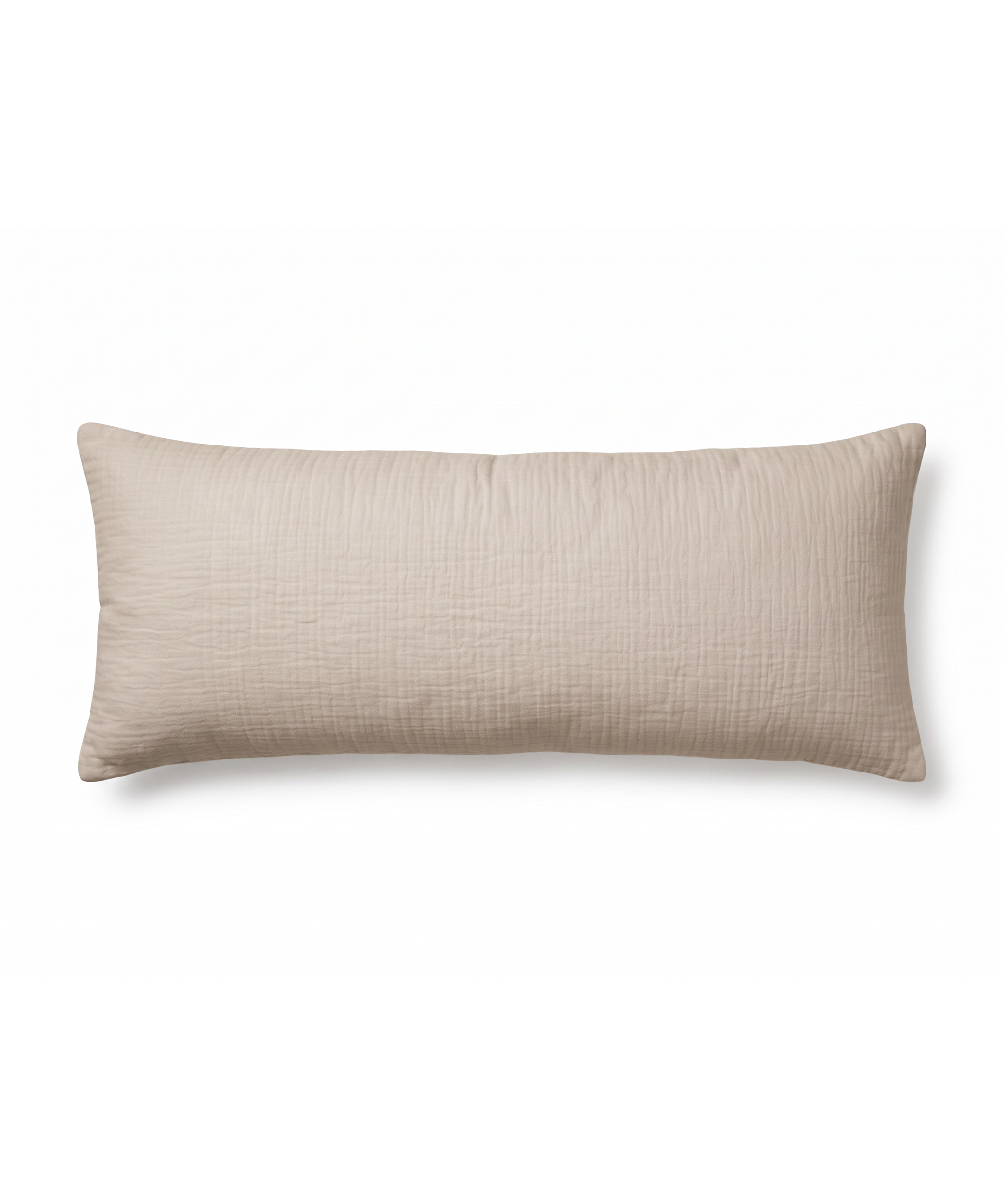 Musselin Kissenbezug 40×80cm in Beige | Haven