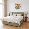 Musselin Kissenbezug 40×80cm in Beige | Haven