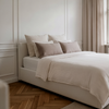 Musselin Kissenbezug 40×80cm in Taupe | Haven