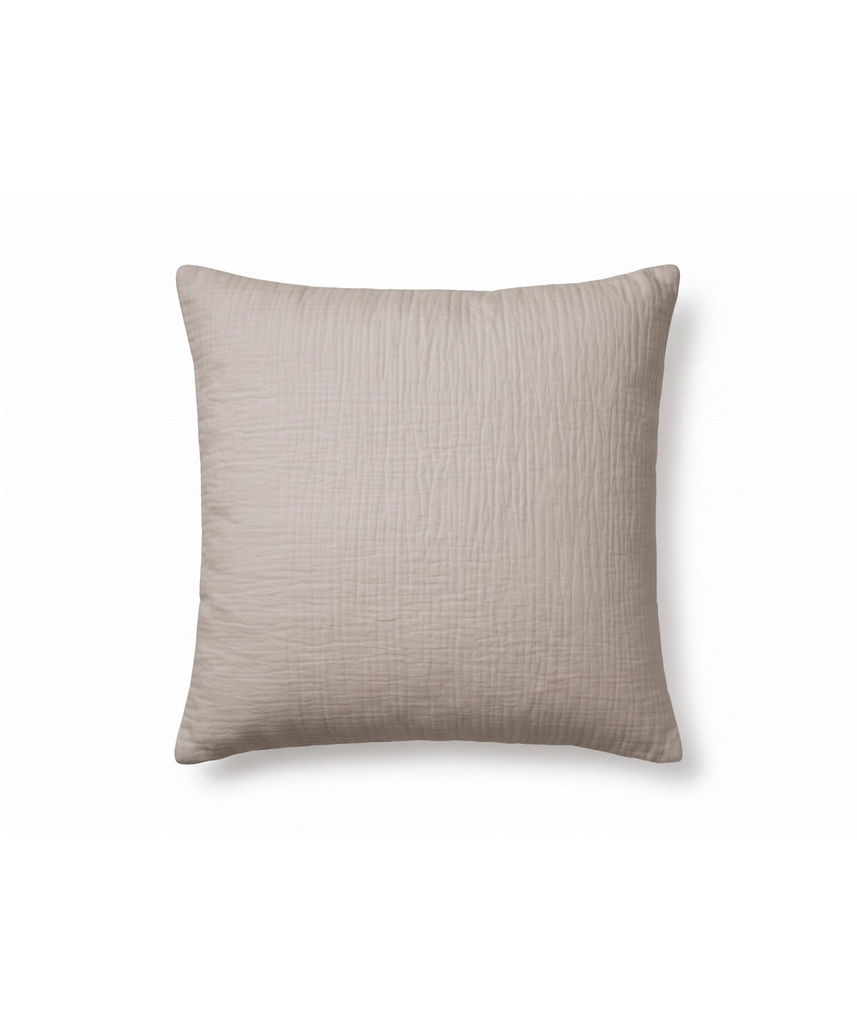 Musselin Kissenbezug 50×50cm in Taupe – haven collection von 7 O'CLOCK