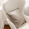 Musselin Kissenbezug 50×50cm in Taupe | Haven