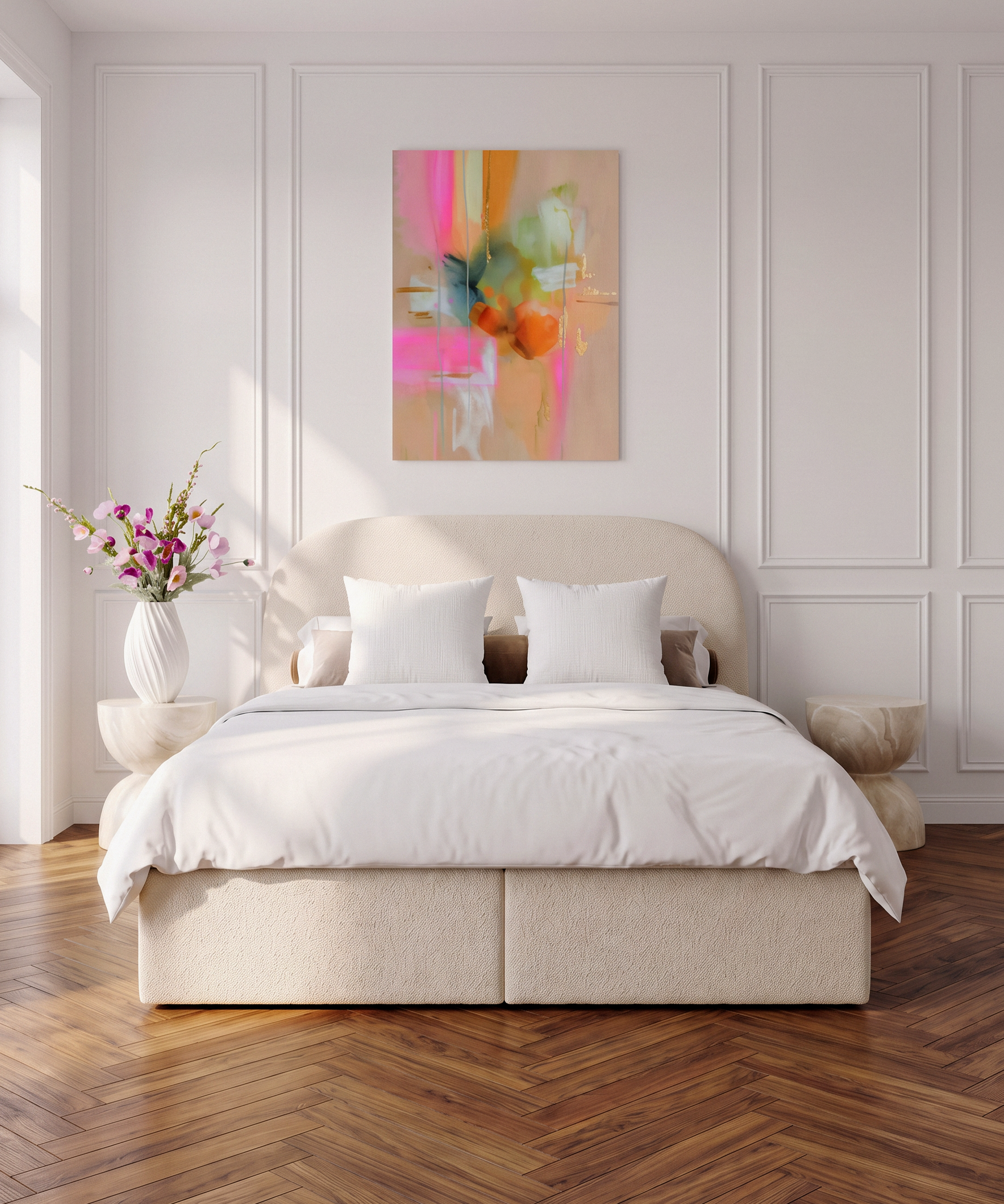 Musselin Kissenbezug 50×50cm in Weiß | Haven