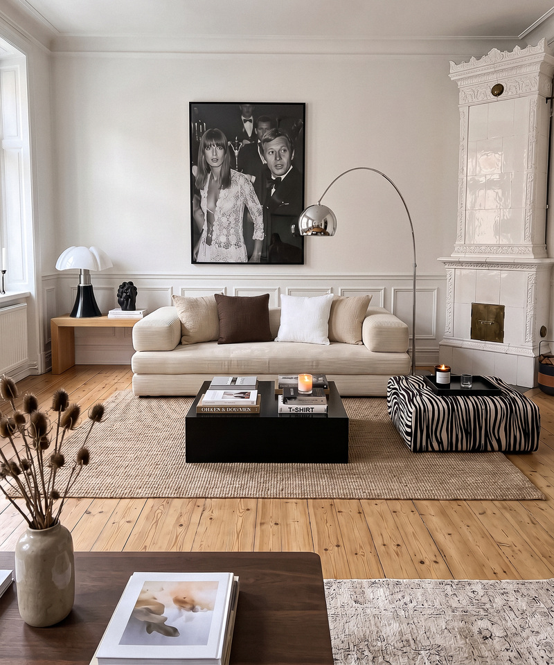 Musselin Kissenbezug 50×50cm in Beige aus der Serie Haven – Größenübersicht