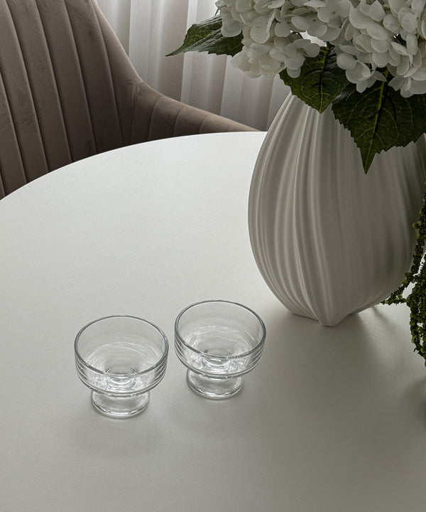 Dessert Schale aus Glas | Drapé