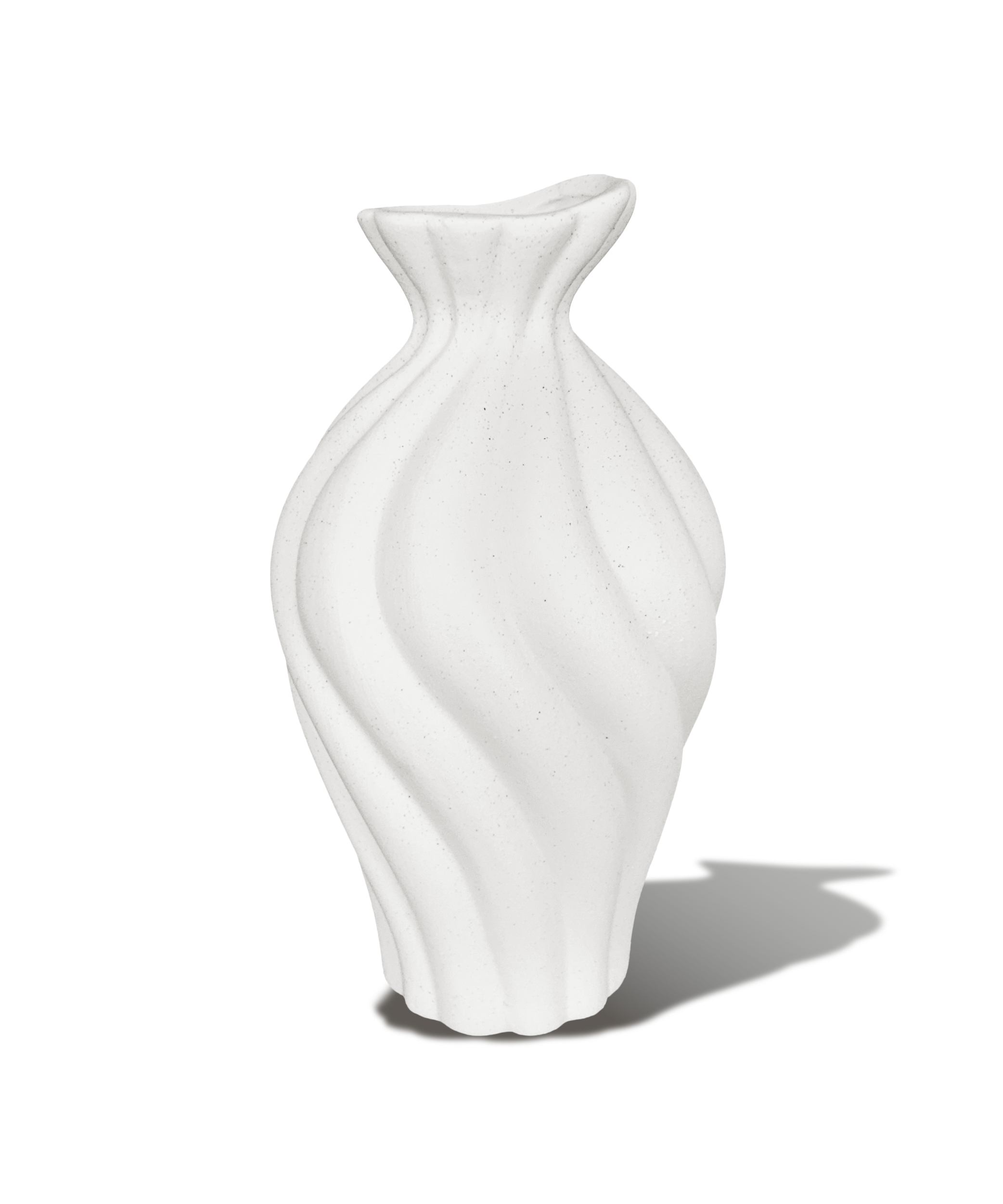 Keramikvase mit gedrehtem Wellenrelief | Esma