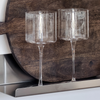 Weinglas im eckigen Design | Kuba