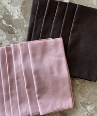 Dunkelbraune Servietten 6er Set | Kyla