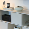 Runde Keramik Vase mit breiter & flacher Form | Maira