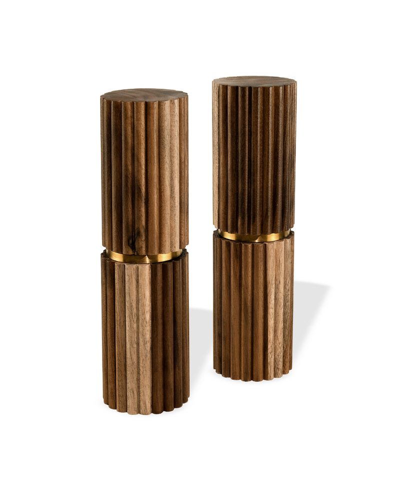 Salz- und Pfeffermühle im Rillen-Design – Serie Marlo von 7 O'CLOCK