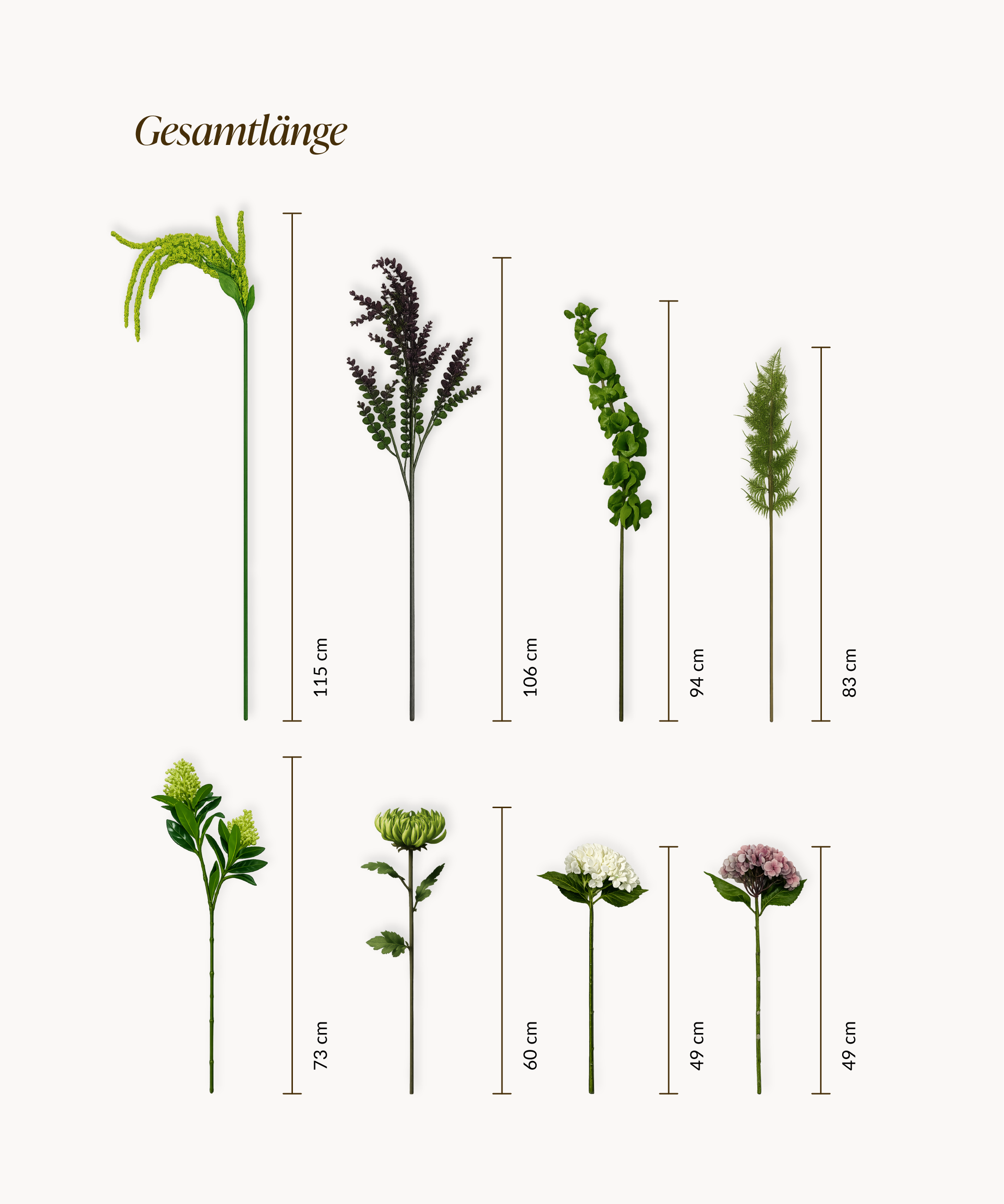 Grand Nature 14er Bouquet in Weiß, Altrosa & Grün | Bloom
