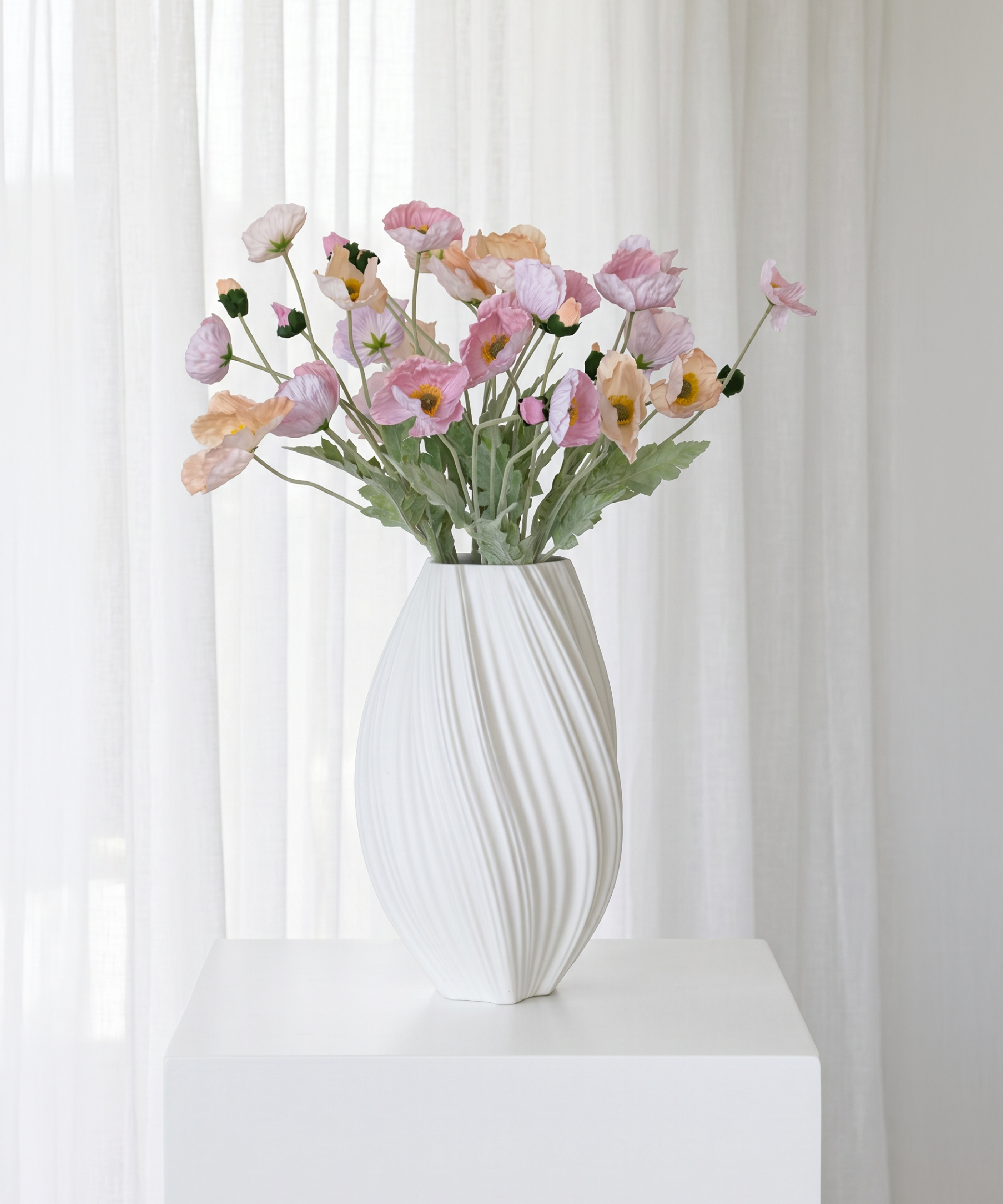 Mohnblüte 8er Bouquet in Rosa & Coral | Bloom